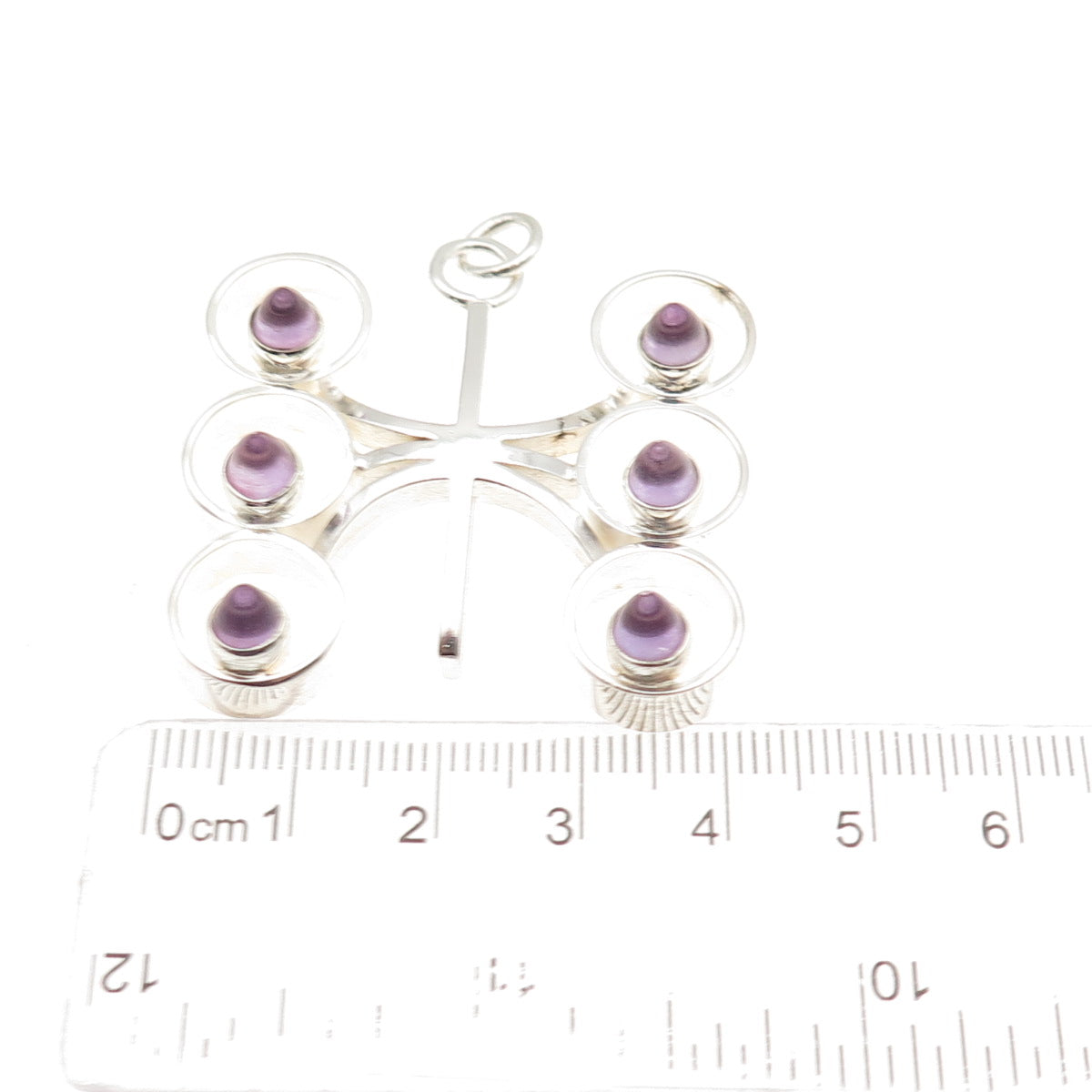 Kultaseppa Salovaara Sterling Vintage Finland Real Amethyst Modernist Pendant