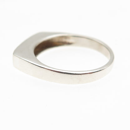 925 Sterling Silver Vintage Faith Bar Ring Size 7