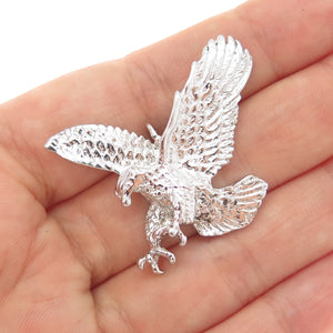925 Sterling Silver Vintage American Eagle Pendant