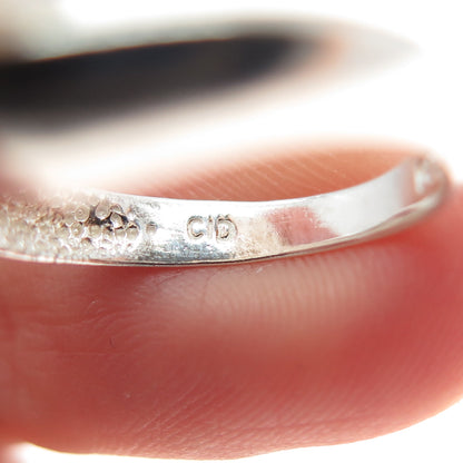 CLYDE DUNEIER CID 925 Sterling Silver Vintage Modernist Ring Size 6