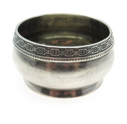 Tallinn Jewelry Factory 875 Silver Vintage 1955 Oxidized Saltcellar