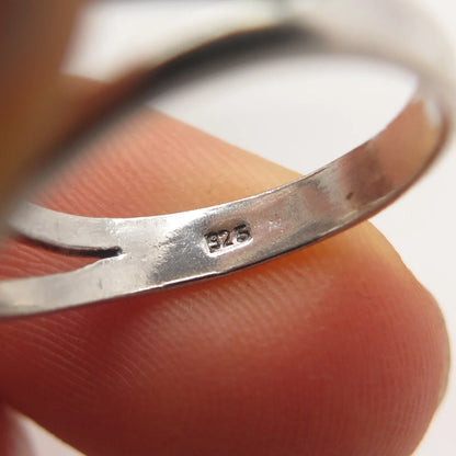 925 Sterling Silver Vintage Friendly Dolphin Ring Size 5