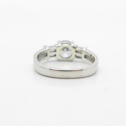 S925 Sterling Silver C Z Ring Size 8