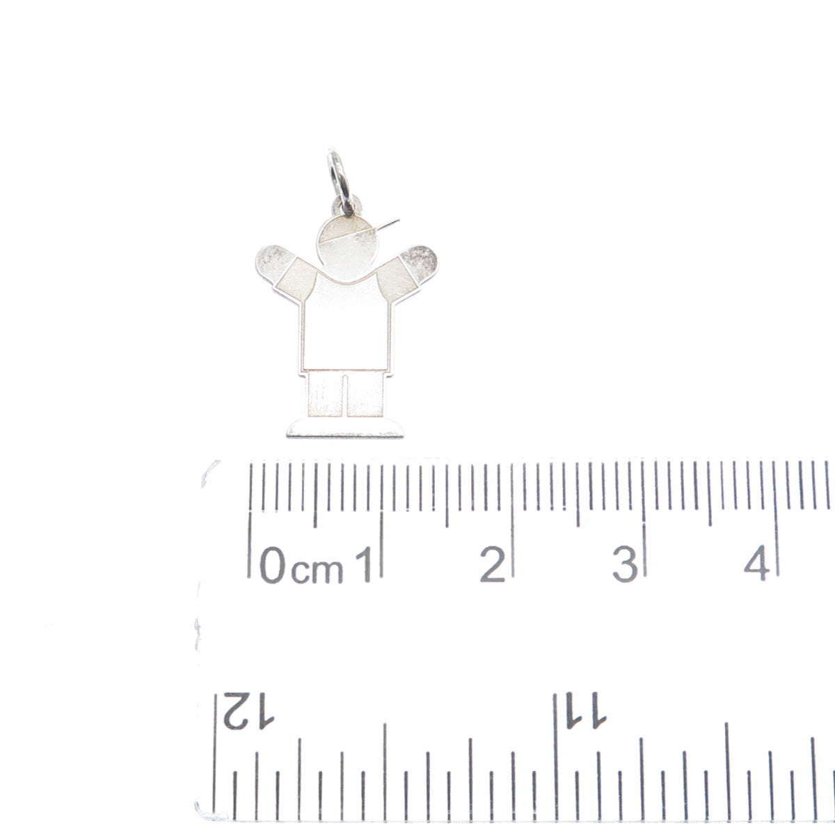 925 Sterling Silver Vintage Happy Boy Love Kid Minimalist Charm Pendant