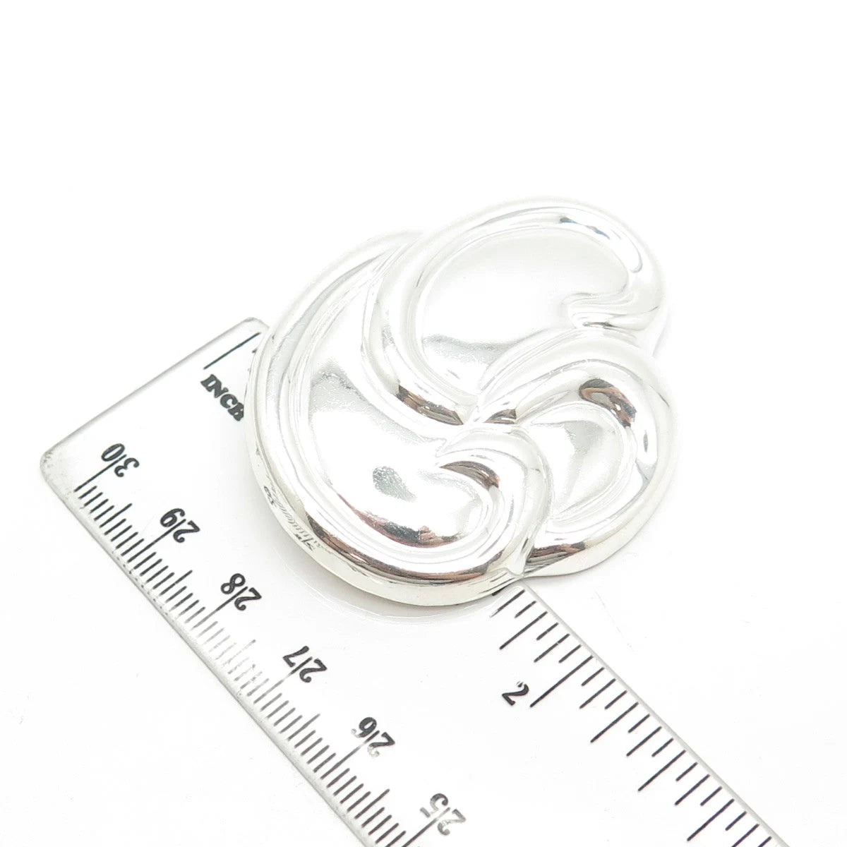 925 Sterling Silver Vintage Mexico Modernist Pin Brooch