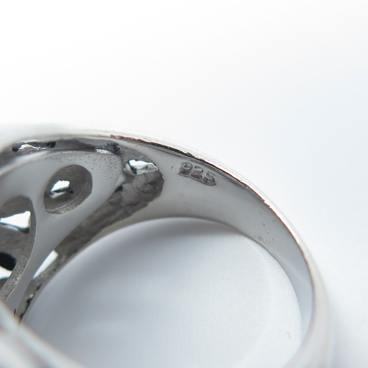 925 Sterling Silver Princess-Cut Shaped C Z Modernist Ring Size 5.75