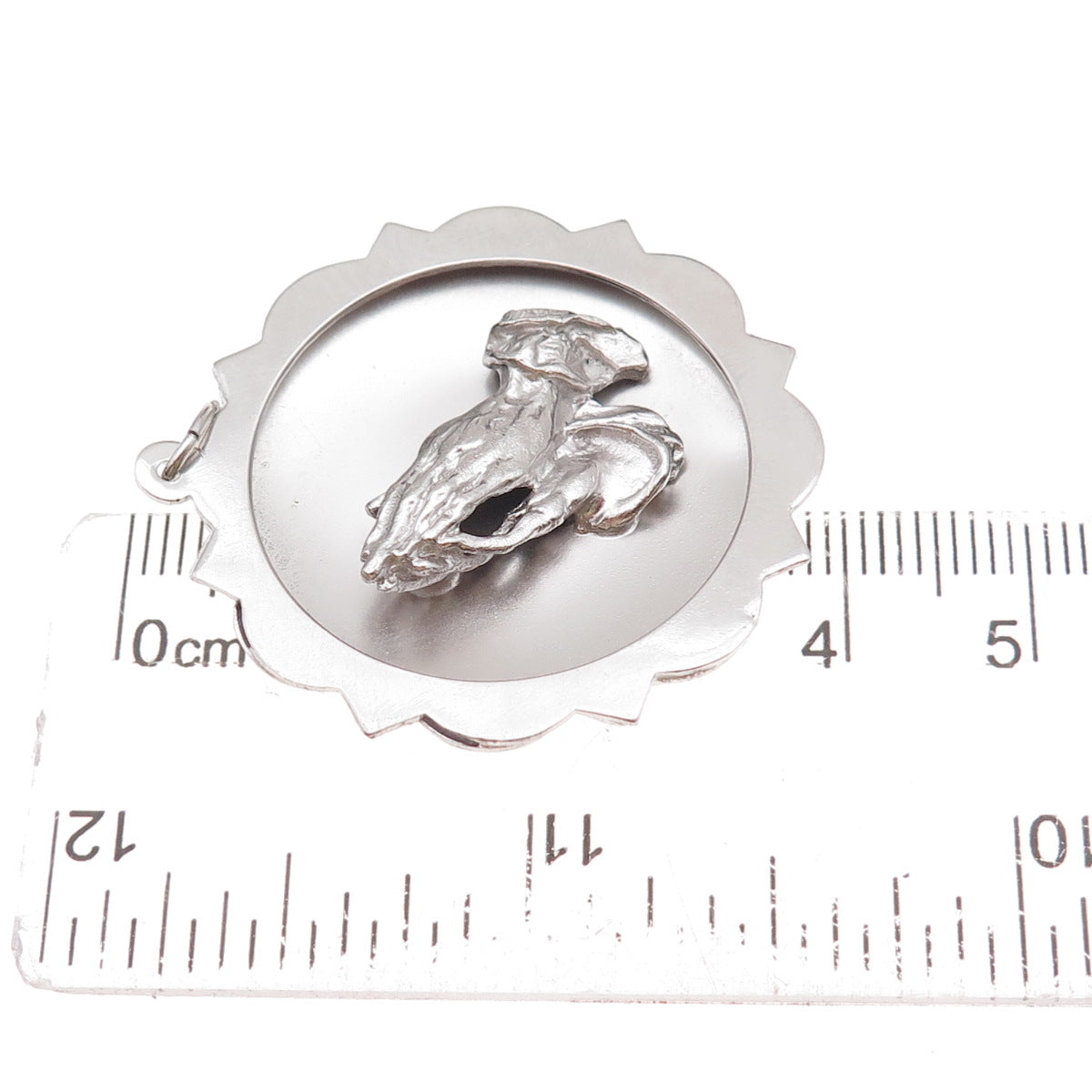 925 Sterling Silver Vintage Prayer Hands Religious Charm Pendant