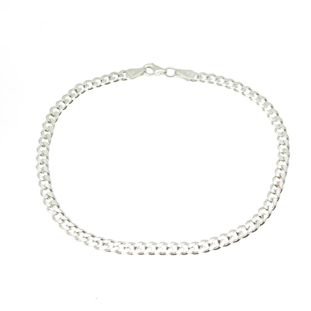 925 Sterling Silver Curb Link Bracelet 8.25"