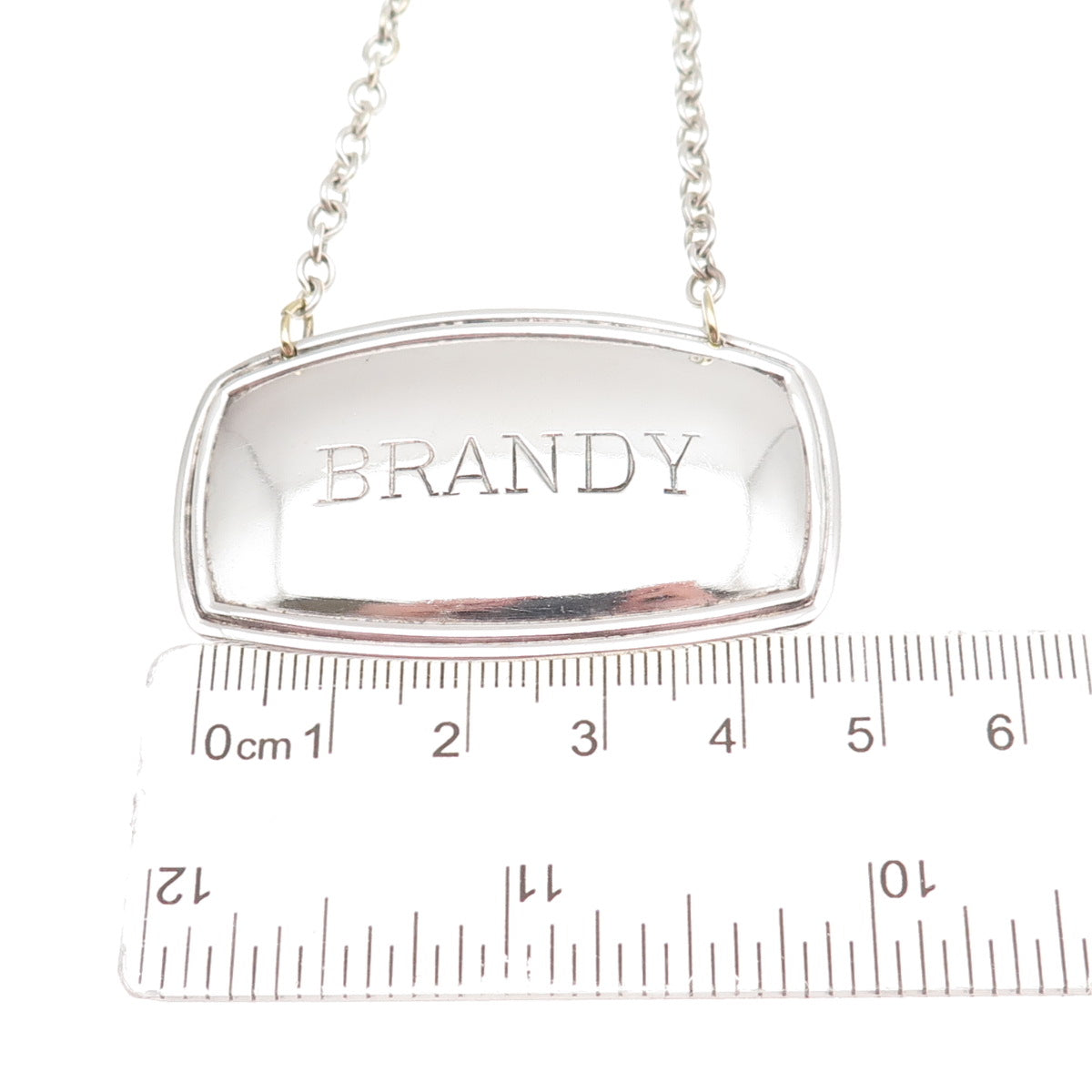 EPNS 925 Sterling Silver Vintage England Brandy Bottle Tag