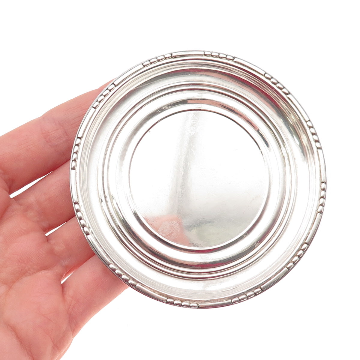 Georg Jensen & Wendel Sterling Silver Antique Denmark Wine Bottle Coaster #41B