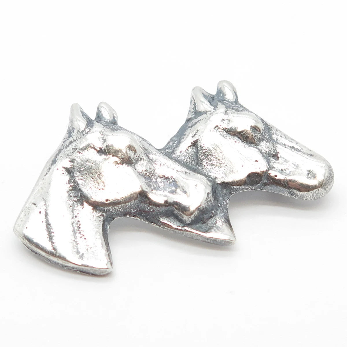 925 Sterling Silver Vintage Horse's Head Pin Brooch