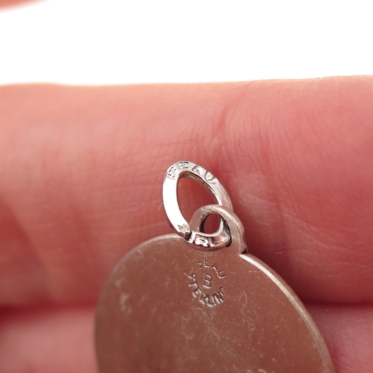 Beau 925 Sterling Silver Vintage Florida Oxidized Charm Pendant
