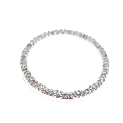 CHARLES WINSTON 925 Sterling Silver Real Diamond Circle of Life Slide Pendant