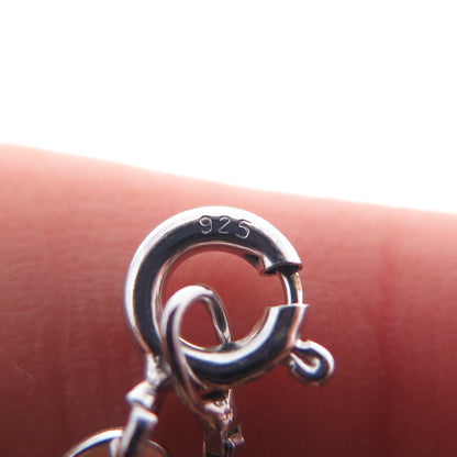 925 Sterling Silver Italy Box Chain Necklace 18"