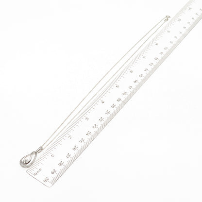 925 Sterling Silver Real Round-Cut Diamond Flame Cable Chain Necklace 18"