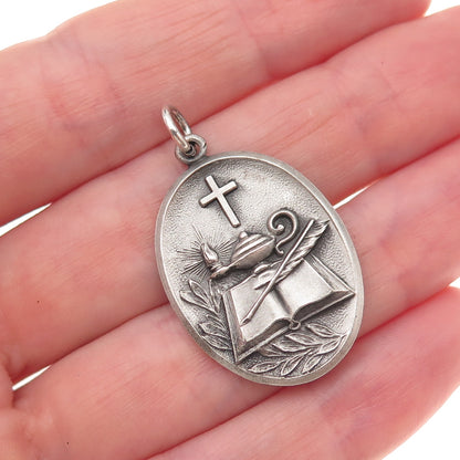 Dieges & Clust 925 Sterling Silver Vintage 1957 High School Medal Charm Pendant