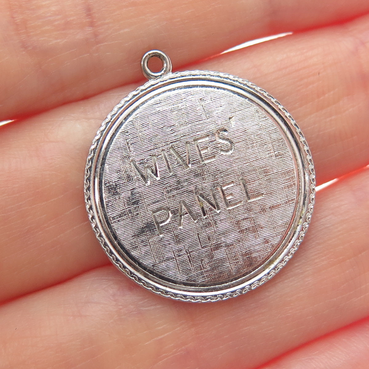 GRIFFITH & SONS CO. 925 Sterling Silver Vintage 1969 Wives Panel Charm Pendant