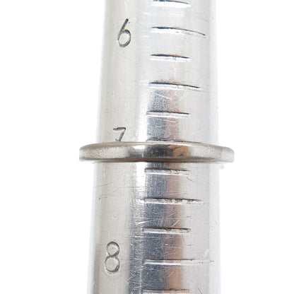 925 Sterling Silver Vintage Oval-Cut Pink & Round-Cut White C Z Ring Size 7.25