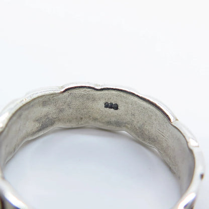 925 Sterling Silver Vintage Celtic Band Ring Size 5.75