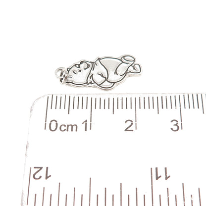 Disney & Van Dell 925 Sterling Silver Vintage Winnie the Pooh Charm Pendant