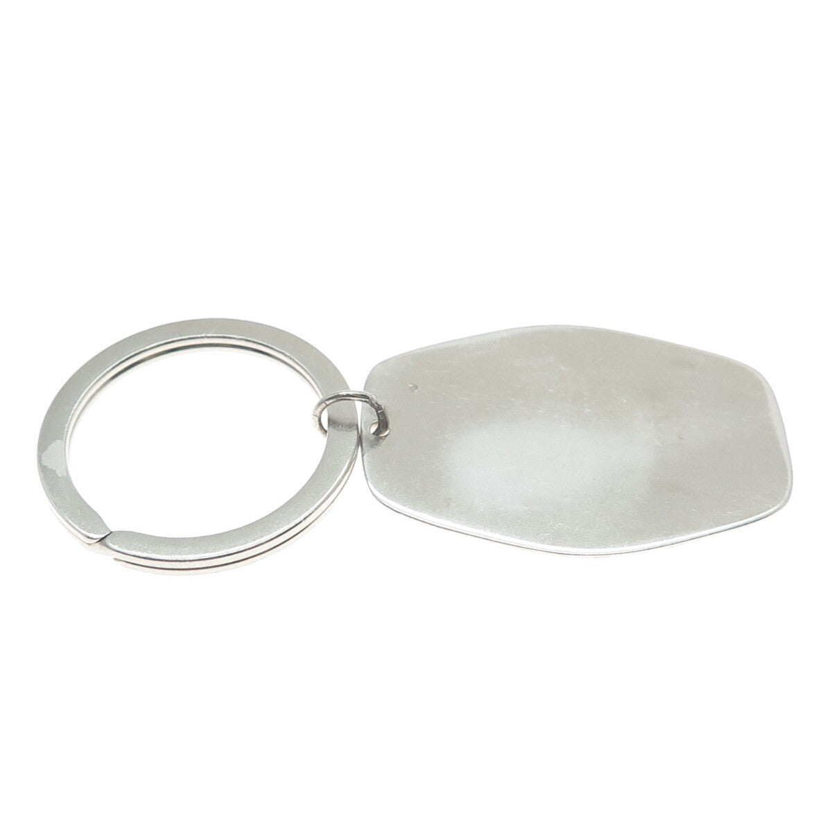 925 Sterling Silver Vintage Engravable Key Fob Ring Holder