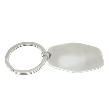 925 Sterling Silver Vintage Engravable Key Fob Ring Holder