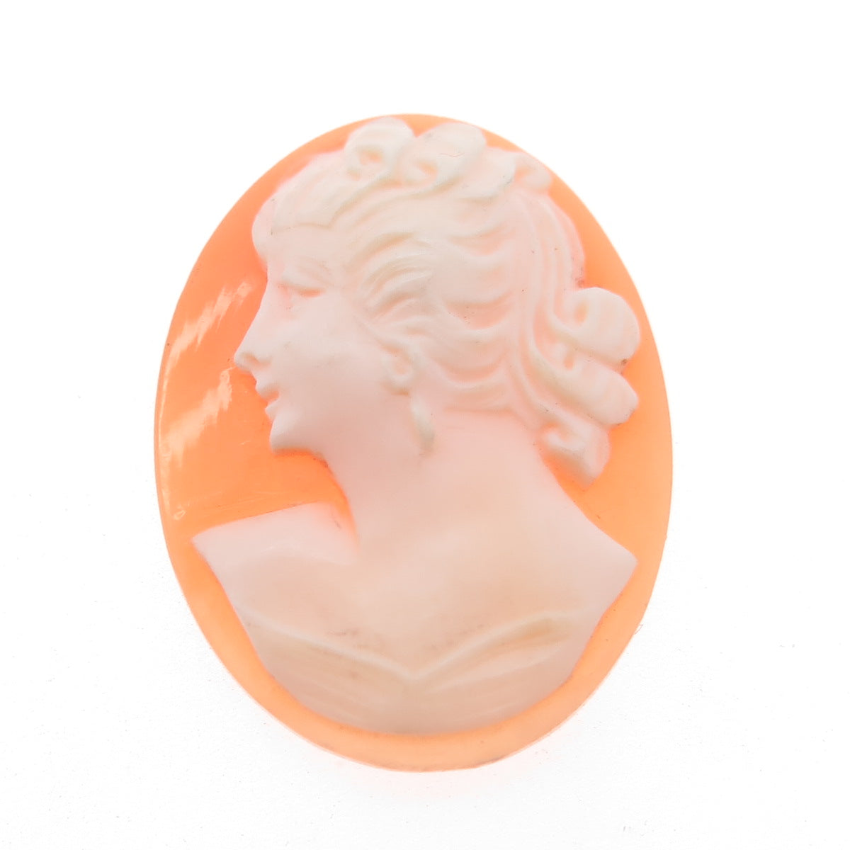 Antique Victorian Real Carved Mother-of-Pearl Lady Cameo