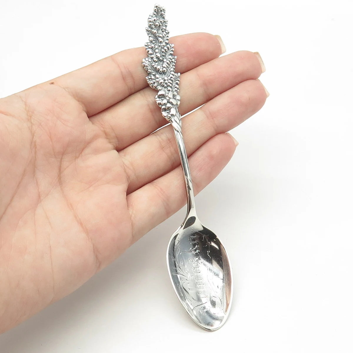 925 Sterling Silver Vintage Reed & Barton Harlequin "Nebraska" State Spoon