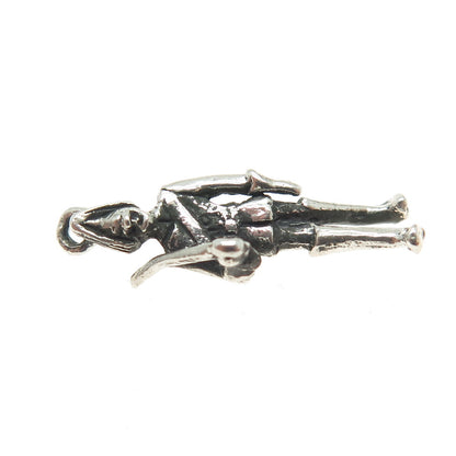 925 Sterling Silver Antique Art Deco Royal Guard 3D Pendant
