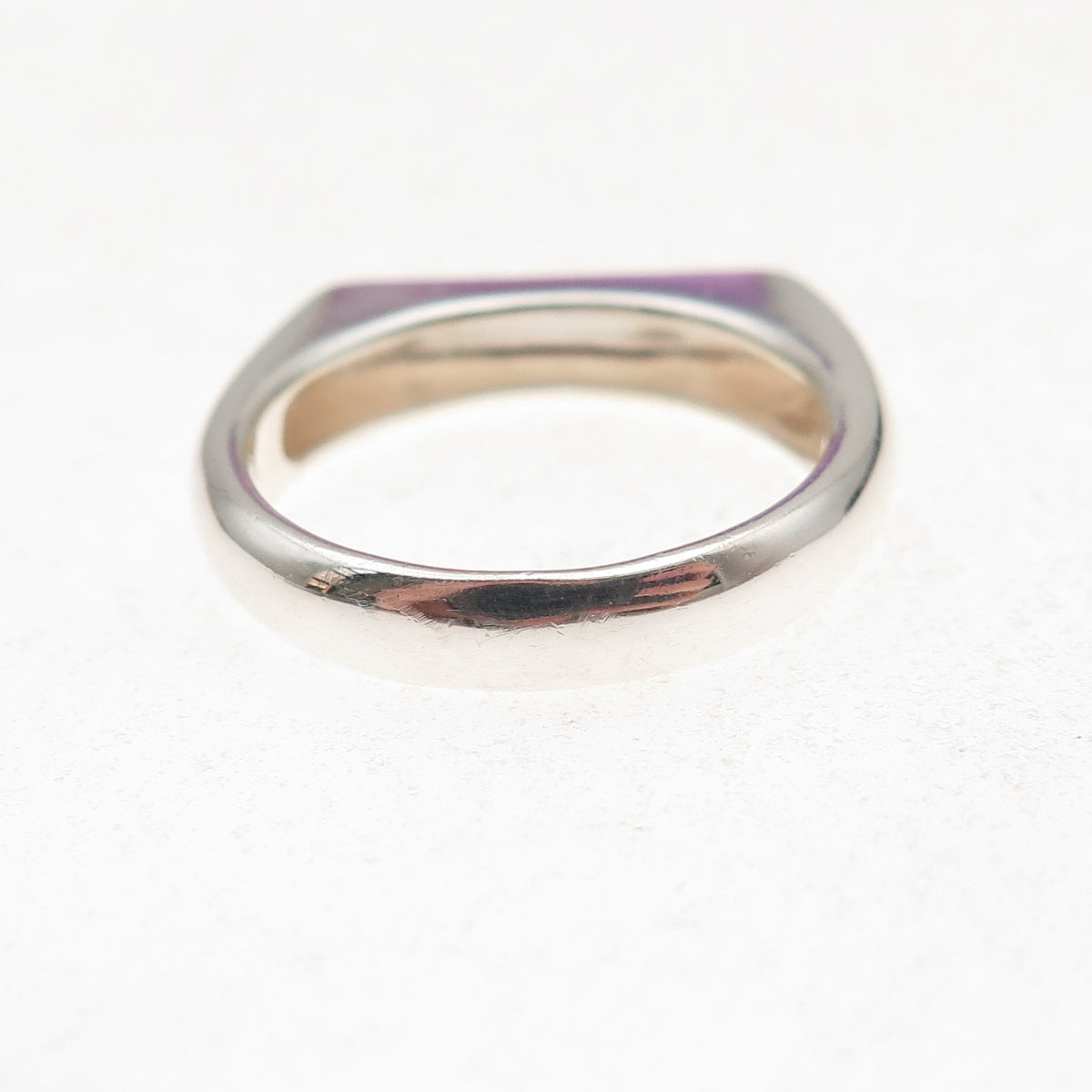 Silpada 925 Sterling Silver Vintage Bar Signet Ring Size 7.25