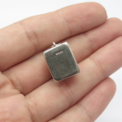 925 Sterling Silver Vintage US Federal Building Charm Pendant
