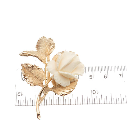 Napier 925 Sterling Silver Gold Plated Vintage Floral Pin Brooch