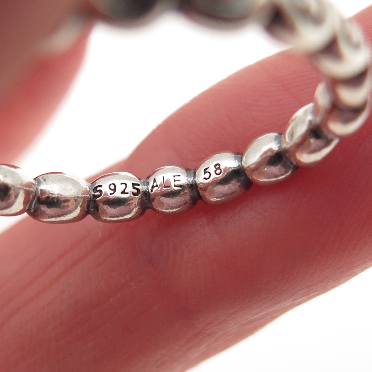 PANDORA 925 Sterling Silver Celebration Band Ring Size 8
