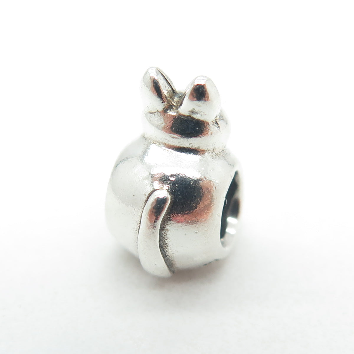 PANDORA 925 Sterling Silver Kitty Cat Bead Charm