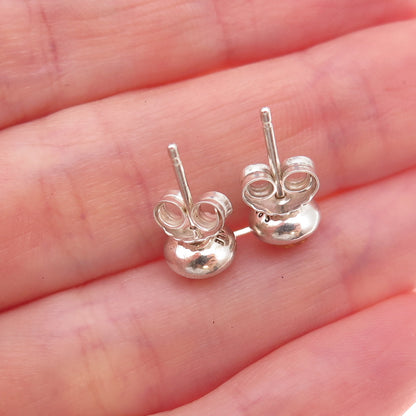 Pandora 925 Sterling Silver Real Citrine November Birthstone Stud Earrings