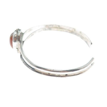 Old Pawn Sterling Silver Vintage Southwestern Agate Adjustable Bracelet 5.75"