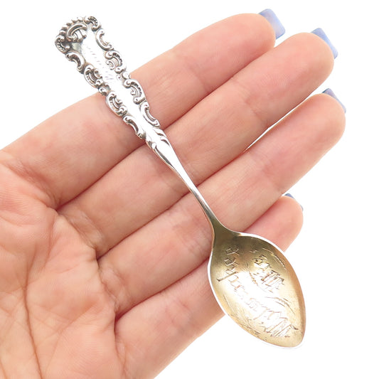 925 Sterling Silver Antique Art Deco Milwaukee Wisconsin Coffee Spoon