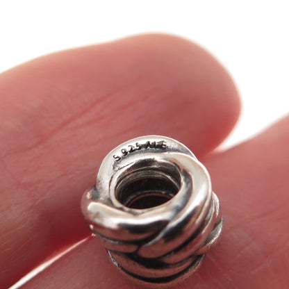 Pandora 925 Sterling Silver Forget Me Knot Slide Bead Charm