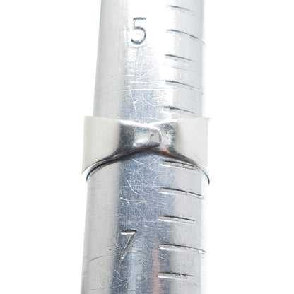925 Sterling Silver Vintage Mexico Sodalite Modernist Adjustable Ring Size 6.25
