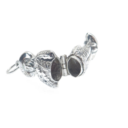 925 Sterling Silver Vintage REO Cavalier Needle Holder Pendant