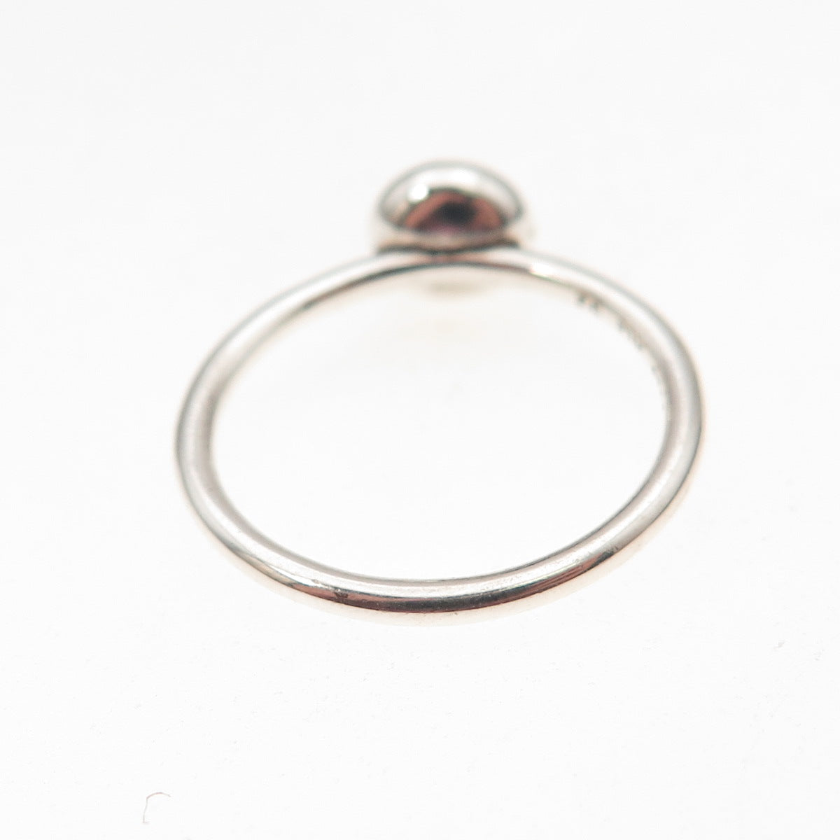 Pandora 925 Sterling Silver Red Crystal January Birthstone Ring Size 6