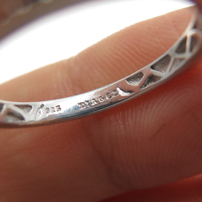 DIAG 925 Sterling Silver Round-Cut C Z Half Eternity Band Ring Size 7.25