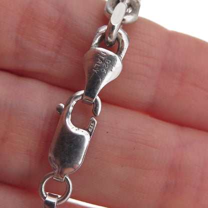 Karizia Spa KA-1772 925 Sterling Silver Italy Cable Chain Necklace 24"