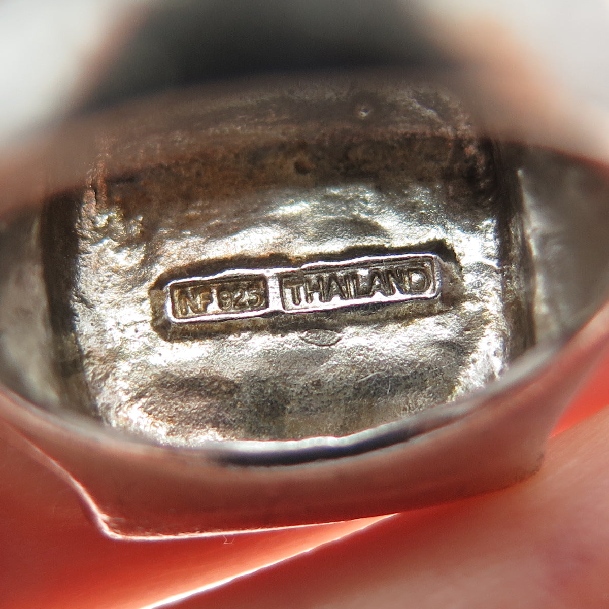 CHAPAL ZENRAY 925 Sterling Silver Vintage Modernist Wavy Ring Size 8.25