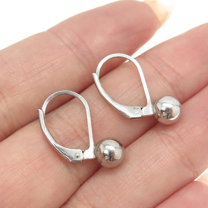 925 Sterling Silver Ball Drop Earrings