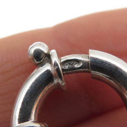 JCM Jacmel Mauritius 925 Sterling Silver Vintage Italy Cuban Link Bracelet 8.25"