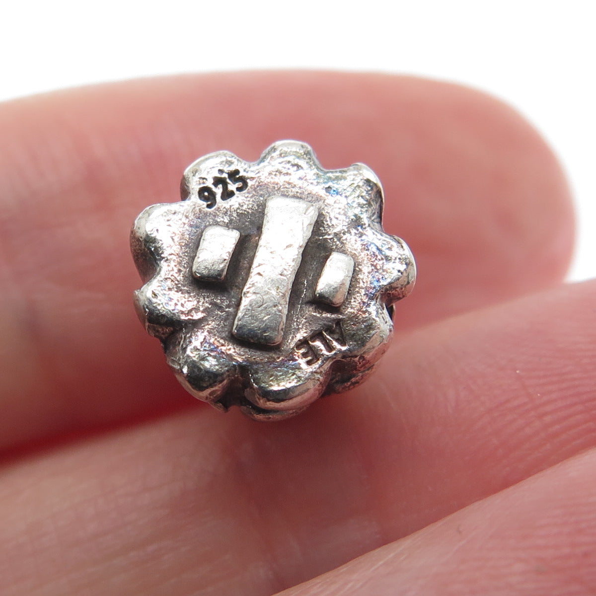 PANDORA 925 Sterling Silver & Gold Christmas Tree Oxidized Bead Charm