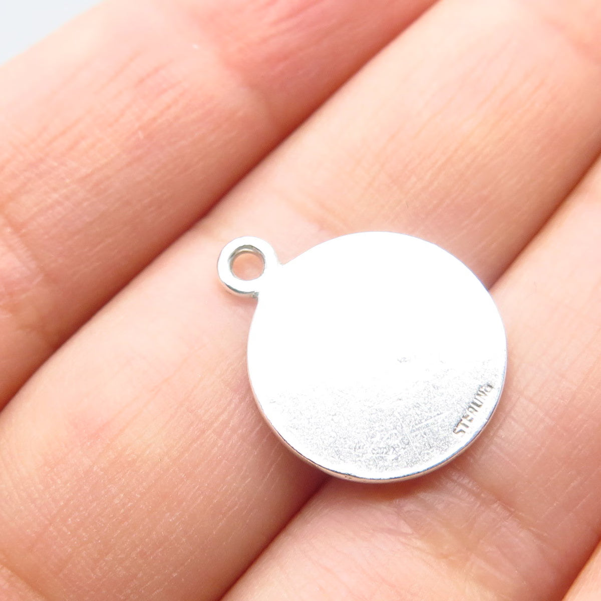 925 Sterling Silver Vintage Bowling For Good Luck Charm Pendant