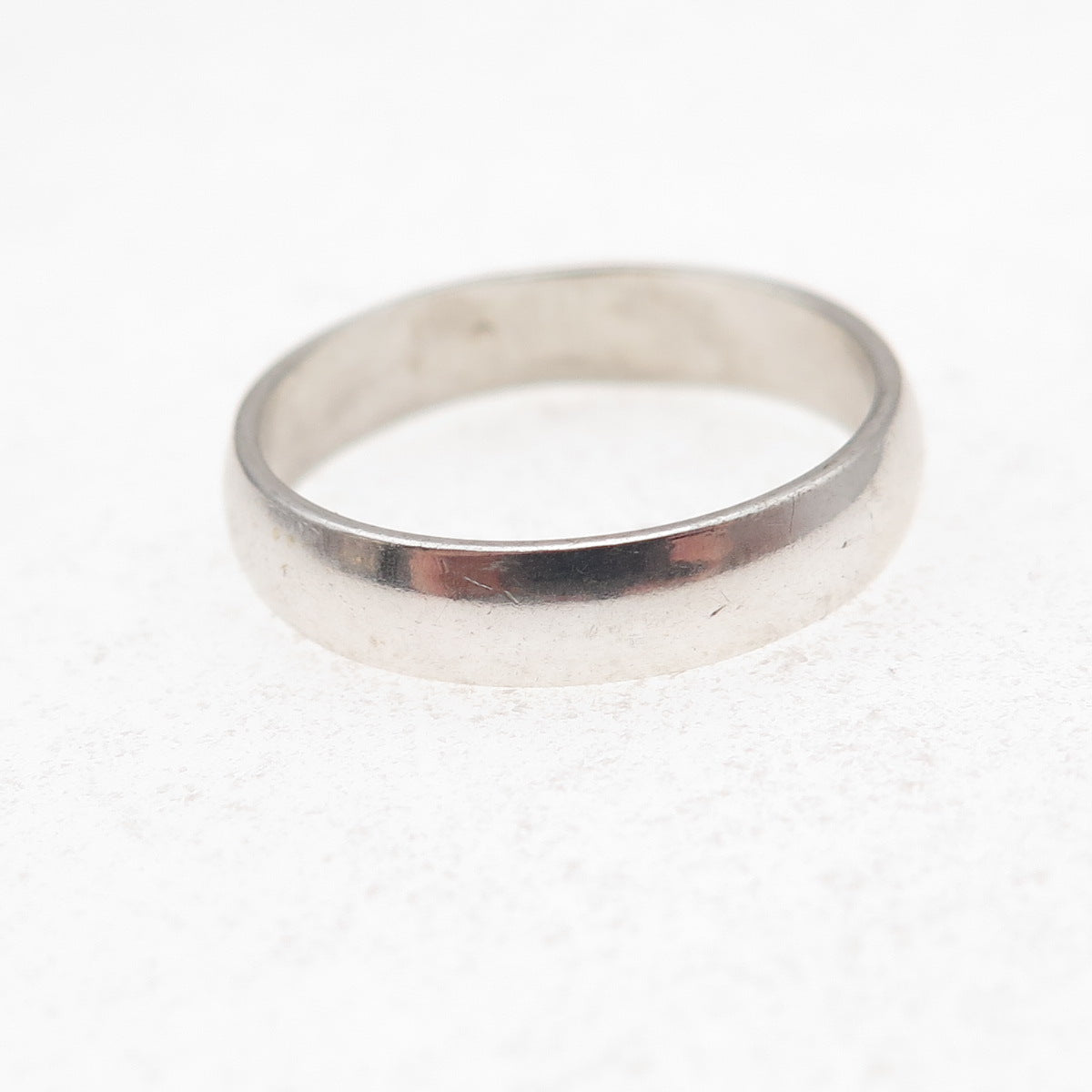 925 Sterling Silver Vintage Classic Wedding Band Ring Size 7