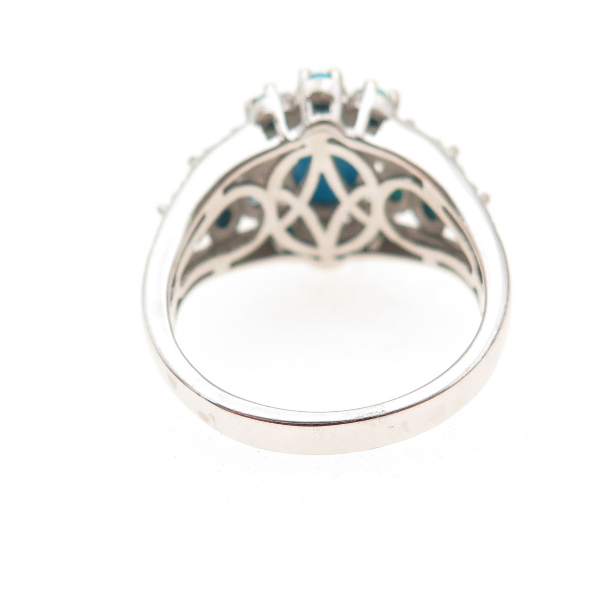 Chuck Clemency 925 Sterling Silver Real Sleeping Beauty Turquoise Ring Size 7